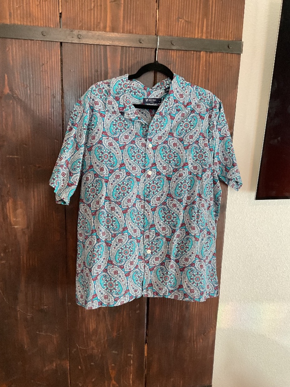 Cremieux men’s short sleeve button down shirt